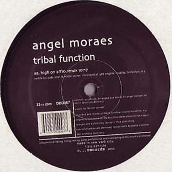 Angel Moraes - Tribal Function | Dotdotdot Records (DDD007) - main Angel Moraes - Tribal Function | Dotdotdot Records (DDD007) - main
