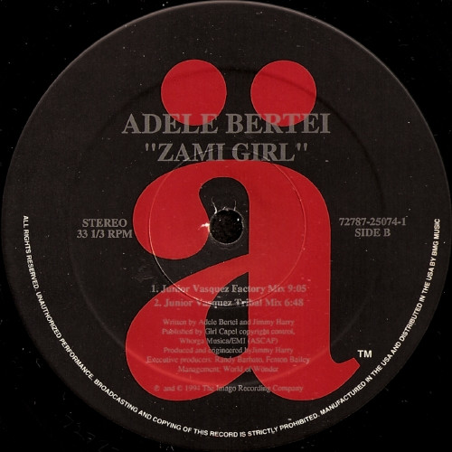 Adele Bertei - Zami Girl | ä (72787-25074-1) - 2