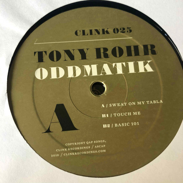 Tony Rohr - Oddmatik | Clink Music (CLINK 025) - 3 Tony Rohr - Oddmatik | Clink Music (CLINK 025) - 3