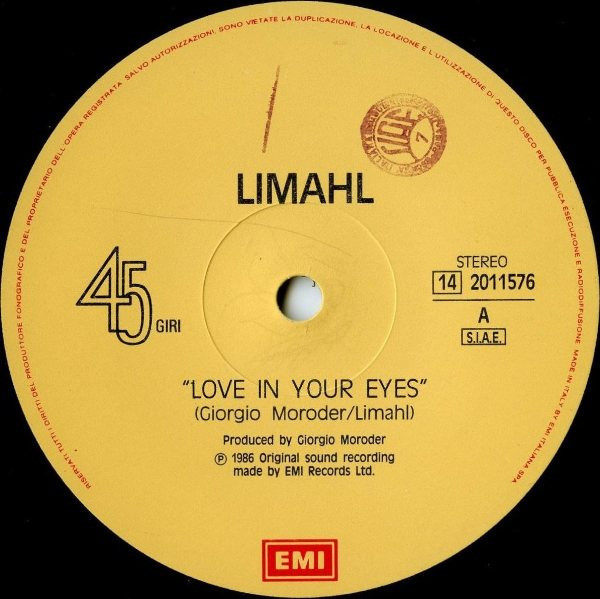 Limahl - Love In Your Eyes | EMI (14-2011576) - 4