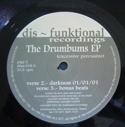 Steve Mac & Yousef - The Drumbums EP | Dis-Funktional Recordings (DFUNK 018) - 4