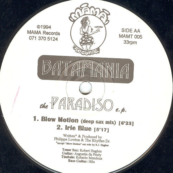 Batamania - The Paradiso E.P. | MAMA Records (MAMT 005) - 2 Batamania - The Paradiso E.P. | MAMA Records (MAMT 005) - 2