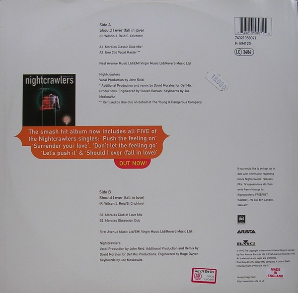 Nightcrawlers  &  John Reid - Should I Ever (Fall In Love) | 1st Avenue Records (74321358071) - 2