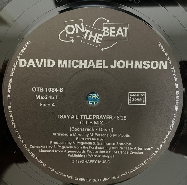 David Michael Johnson - I Say A Little Prayer | On The Beat (OTB 1084-6) - 3