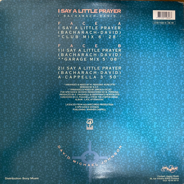David Michael Johnson - I Say A Little Prayer | On The Beat (OTB 1084-6) - 2