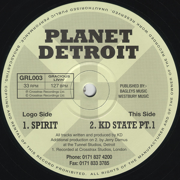 Planet Detroit - Spirit | Gracious Livin' (GRL003) - main Planet Detroit - Spirit | Gracious Livin' (GRL003) - main