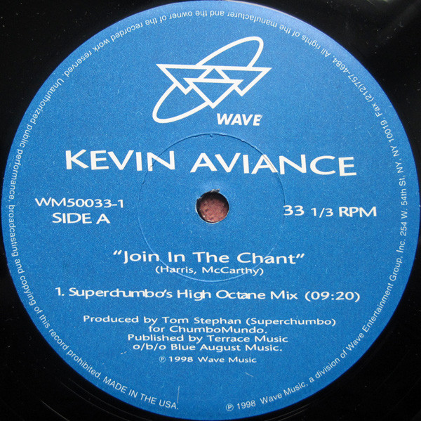 Kevin Aviance - Join In The Chant | Wave Music (WM50033-1) - 3 Kevin Aviance - Join In The Chant | Wave Music (WM50033-1) - 3