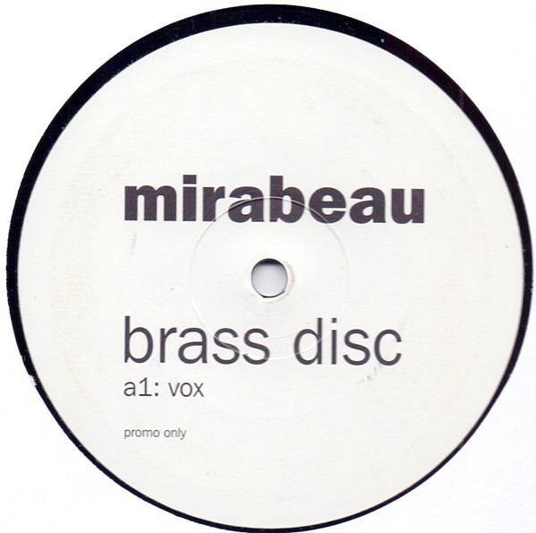 Mirabeau - Brass Disc | Not On Label (BRAS 001) - main