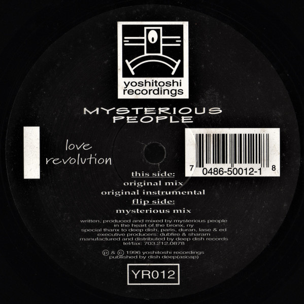 Mysterious People - Love Revolution | Yoshitoshi Recordings (YR012)