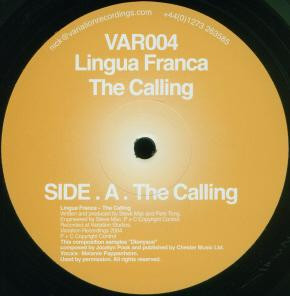 Pete Tong & Steve Mac present Lingua Franca - The Calling | Variation Recordings (VAR004) - 3