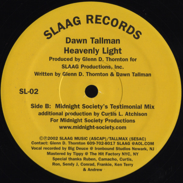 Dawn Tallman - Heavenly Light | Slaag Records (SL-02) - 3