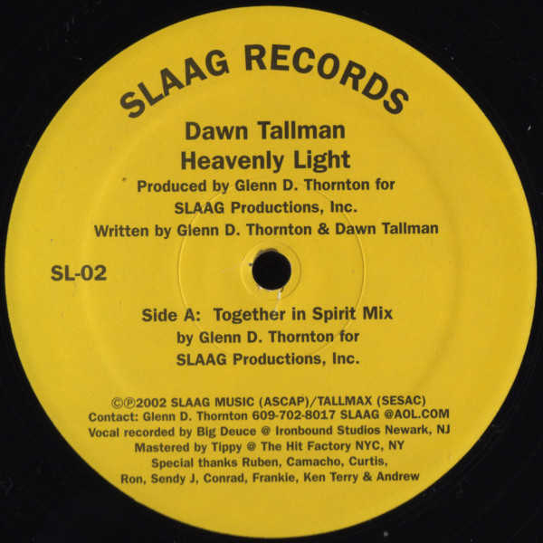 Dawn Tallman - Heavenly Light | Slaag Records (SL-02) - 2