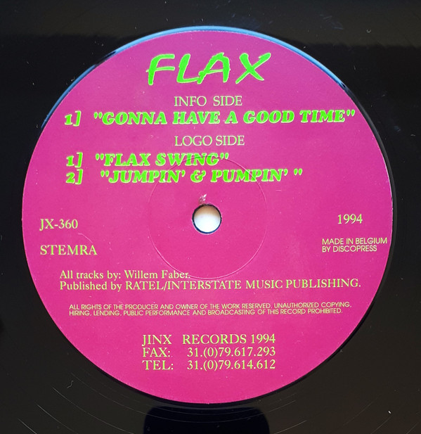 Flax - Gonna Have A Good Time | Jinx Records (JX-360) - 3