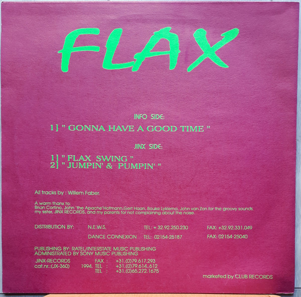 Flax - Gonna Have A Good Time | Jinx Records (JX-360) - 2