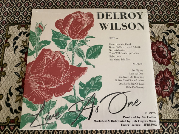 Delroy Wilson - Live As One | Waricka (JFRLP002) - 2