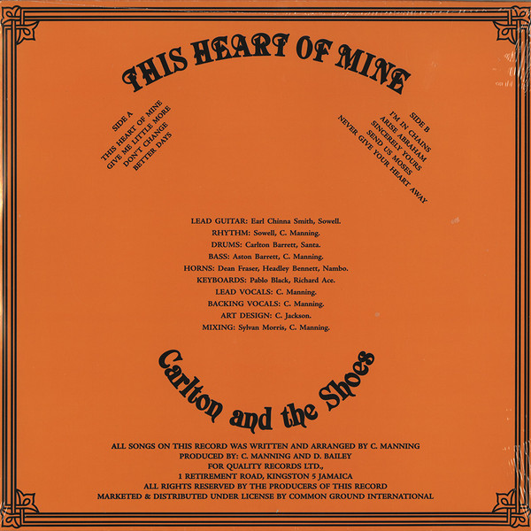 Carlton And The Shoes - This Heart Of Mine | Quality (CGILP002) - 2