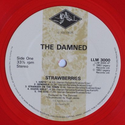 The Damned - Strawberries | Legacy Records (LLM 3000) - 3 The Damned - Strawberries | Legacy Records (LLM 3000) - 3