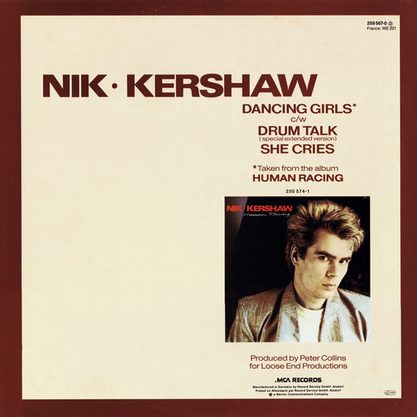 Nik Kershaw - Dancing Girls | MCA Records (259 567-0) - 2
