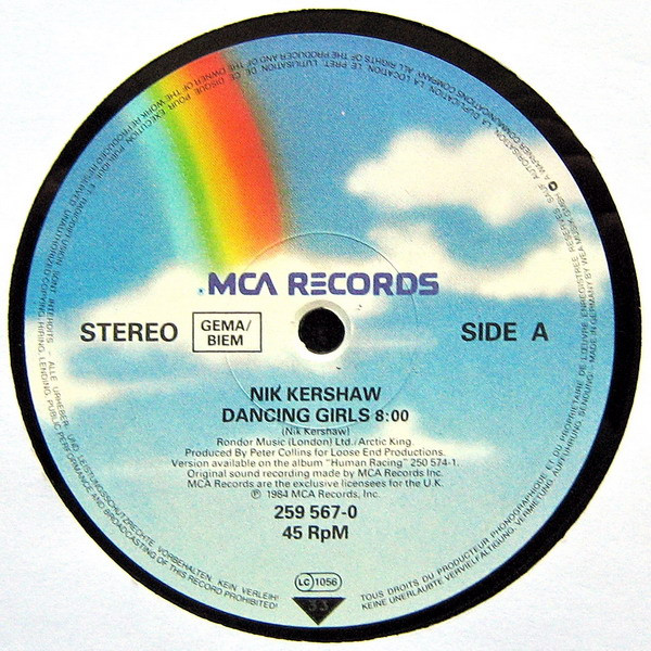 Nik Kershaw - Dancing Girls | MCA Records (259 567-0) - 3