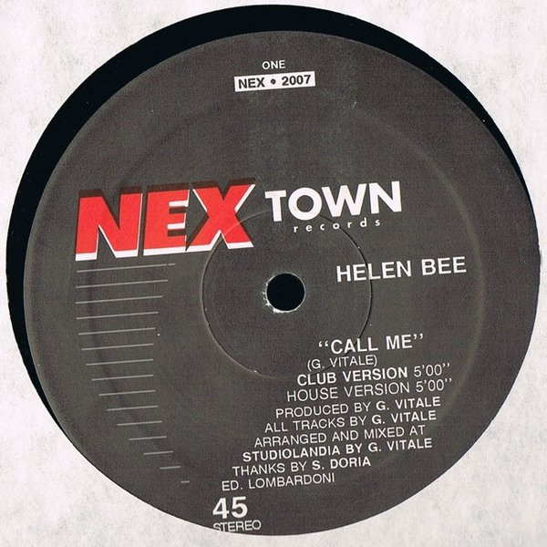 Helen Bee - Call Me | Nex Town Records (NEX 2007)