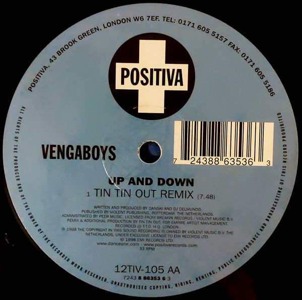 Vengaboys - Up And Down | Positiva (12TIV-105) - 4 Vengaboys - Up And Down | Positiva (12TIV-105) - 4