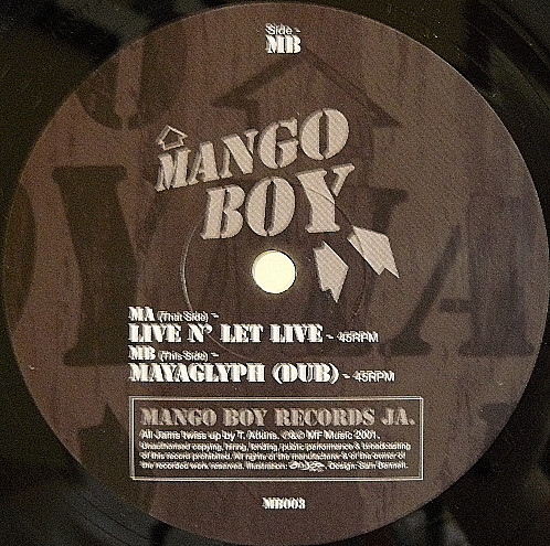 Tommy Atkins - Live N' Let Live / Mayaglyph | Mango Boy (MB003)