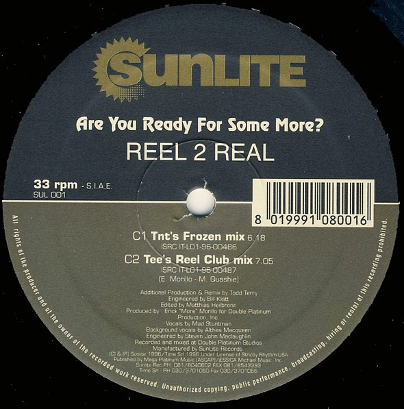 Reel 2 Real - Are You Ready For Some More | Sunlite (SUL 001) - 3