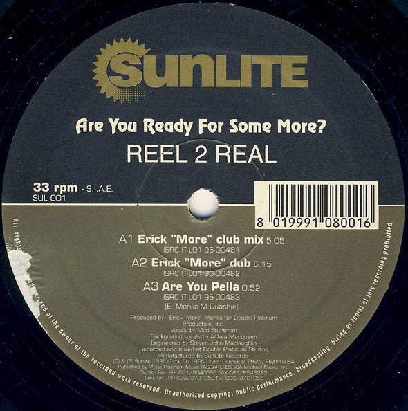 Reel 2 Real - Are You Ready For Some More | Sunlite (SUL 001) - main