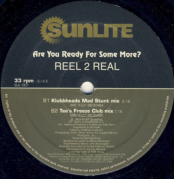 Reel 2 Real - Are You Ready For Some More | Sunlite (SUL 001) - 2