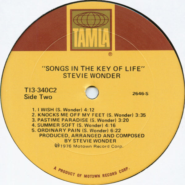 Stevie Wonder - Songs In The Key Of Life | Tamla (T13-340C2) - 6