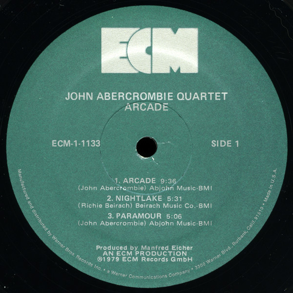 John Abercrombie Quartet - Arcade | ECM Records (ECM-1-1133) - 3