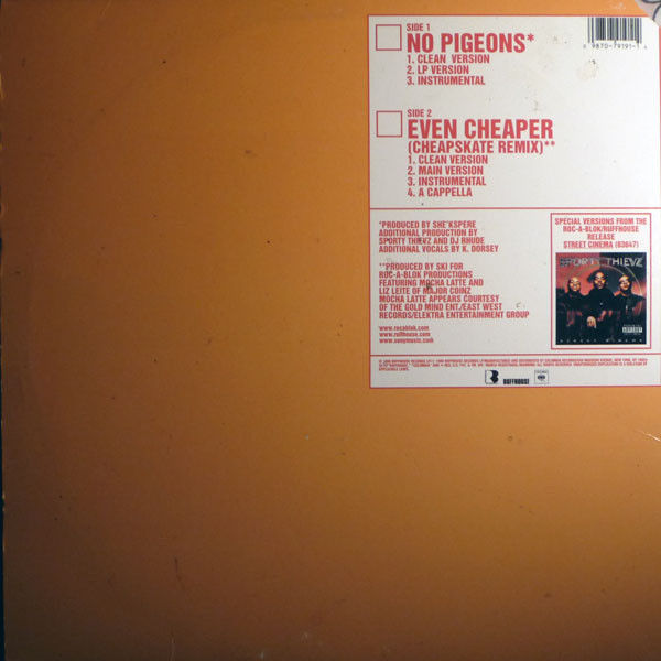 Sporty Thievz - No Pigeons | Ruffhouse Records (44 79191) - 2 Sporty Thievz - No Pigeons | Ruffhouse Records (44 79191) - 2