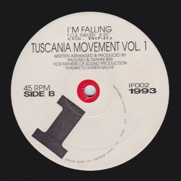 Paoliño & Gianni Bini - Tuscania Movement Vol. 1 - I'm Falling | Informal Records (IF002) - main Paoliño & Gianni Bini - Tuscania Movement Vol. 1 - I'm Falling | Informal Records (IF002) - main