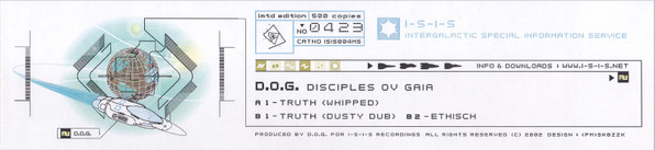 D.O.G. Disciples Ov Gaia - Truth | I-S-I-S Recordings (ISIS 004MS) - 2 D.O.G. Disciples Ov Gaia - Truth | I-S-I-S Recordings (ISIS 004MS) - 2