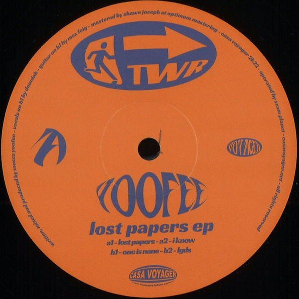 Yoofee - Lost Papers EP | Casa Voyager (TWR11) - main