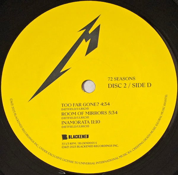 Metallica - 72 Seasons | Blackened (BLCKND055-1) - 7 Metallica - 72 Seasons | Blackened (BLCKND055-1) - 7