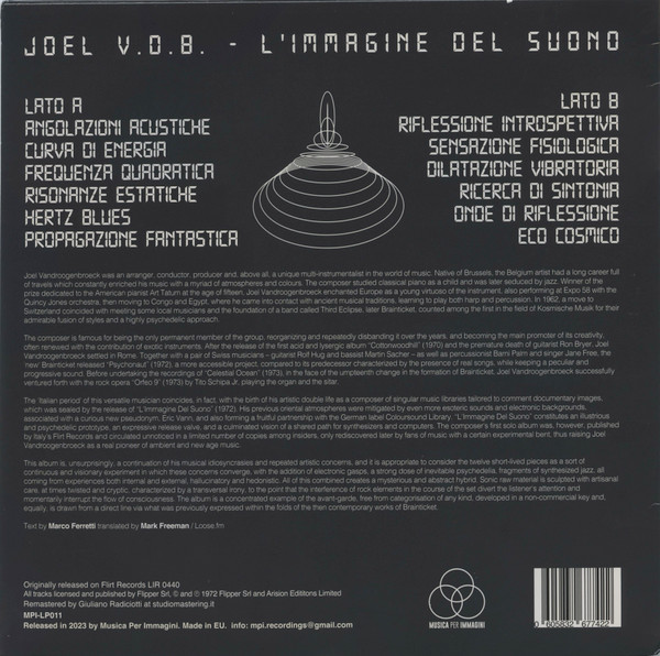 Joel V.D.B. - L'Immagine Del Suono | Musica Per Immagini (MPI-LP011) - 2 Joel V.D.B. - L'Immagine Del Suono | Musica Per Immagini (MPI-LP011) - 2