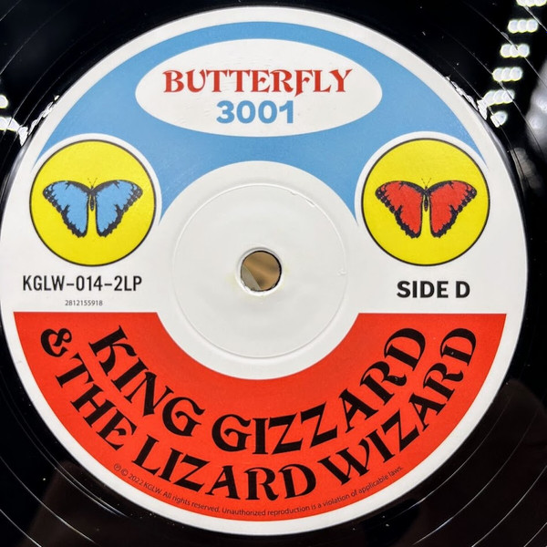 KGLW - Butterfly 3001 | Not On Label (King Gizzard And The Lizard Wizard Self-released) (KGLW-014-2LP) - 4 KGLW - Butterfly 3001 | Not On Label (King Gizzard And The Lizard Wizard Self-released) (KGLW-014-2LP) - 4