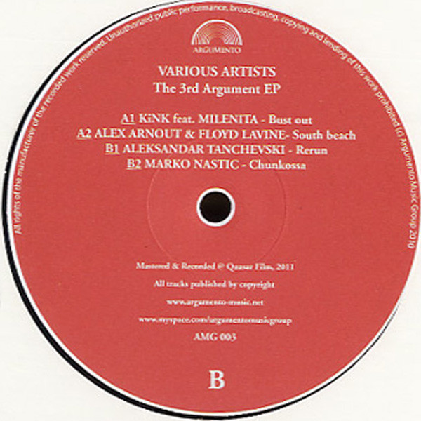 Various - The 3rd Argument EP | Argumento Music Group (AMG003) - main Various - The 3rd Argument EP | Argumento Music Group (AMG003) - main