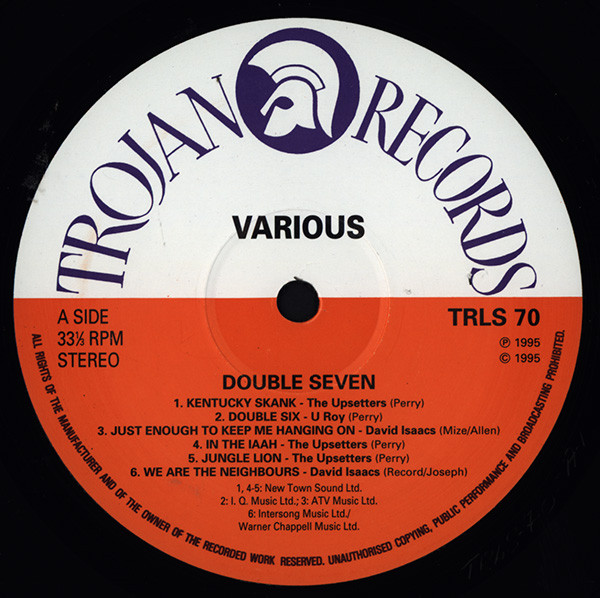 The Upsetters , Various - Double Seven | Trojan Records (TRLS 70) - 3