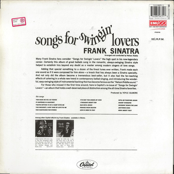 Songs For Swingin' Lovers!