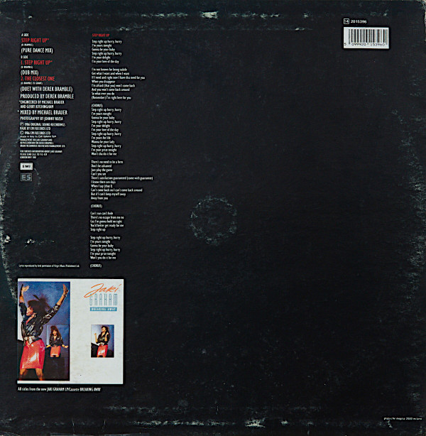 Jaki Graham - Step Right Up | EMI (14 2015396) - 2
