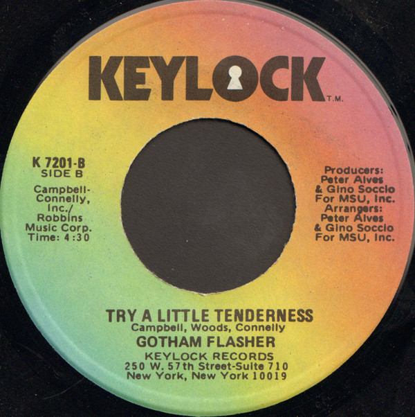 Gotham Flasher - I'm Never Going To Leave You (New York) / Try A Little Tenderness | Keylock Records (K 7201) - 2 Gotham Flasher - I'm Never Going To Leave You (New York) / Try A Little Tenderness | Keylock Records (K 7201) - 2