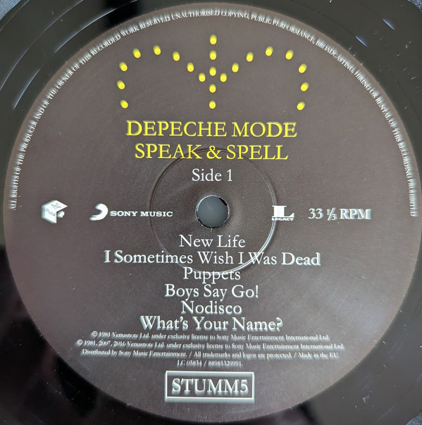 Depeche Mode - Speak & Spell | Mute (STUMM5) - 3