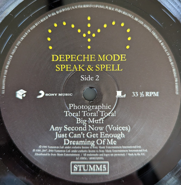 Depeche Mode - Speak & Spell | Mute (STUMM5) - 4
