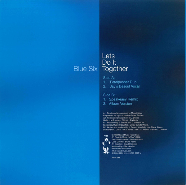 Blue Six - Lets Do It Together | Naked Music Recordings (NMLP 019) - 2 Blue Six - Lets Do It Together | Naked Music Recordings (NMLP 019) - 2