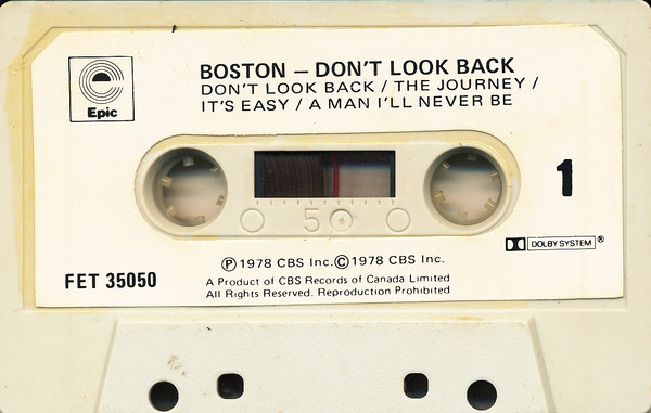 Boston - Don't Look Back | Epic (FET 35050) - 3