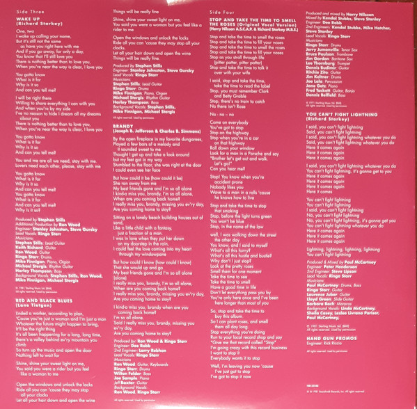 Ringo Starr - Stop And Smell The Roses | Culture Factory USA, Inc. (CFU01234) - 5 Ringo Starr - Stop And Smell The Roses | Culture Factory USA, Inc. (CFU01234) - 5