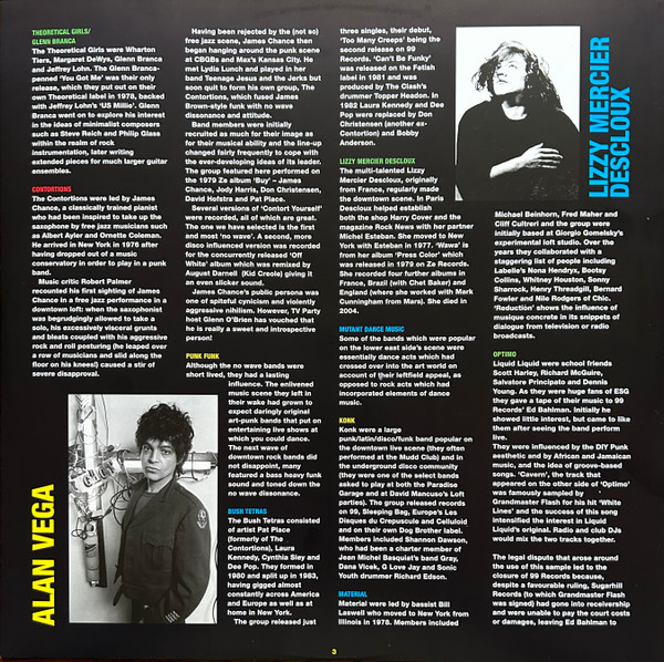 Various - New York Noise (Dance Music From The New York Underground 1977-1982) | Soul Jazz Records (SJR LP529C) - 10 Various - New York Noise (Dance Music From The New York Underground 1977-1982) | Soul Jazz Records (SJR LP529C) - 10