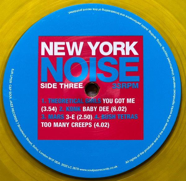 Various - New York Noise (Dance Music From The New York Underground 1977-1982) | Soul Jazz Records (SJR LP529C) - 8 Various - New York Noise (Dance Music From The New York Underground 1977-1982) | Soul Jazz Records (SJR LP529C) - 8